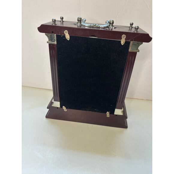 Wallace Silversmiths Cherry Carriage Mantel Clock Battery Operated READ - Picture 4 of 6